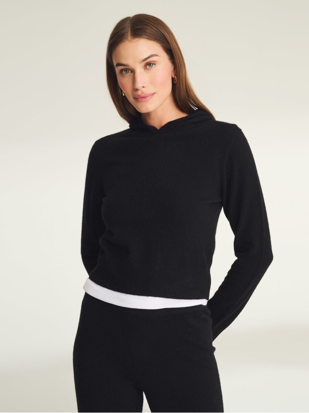 NAADAM Black Cashmere Hoodie Sweater Size XS